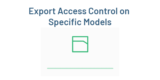 Export Access Control for Models | Odoo App