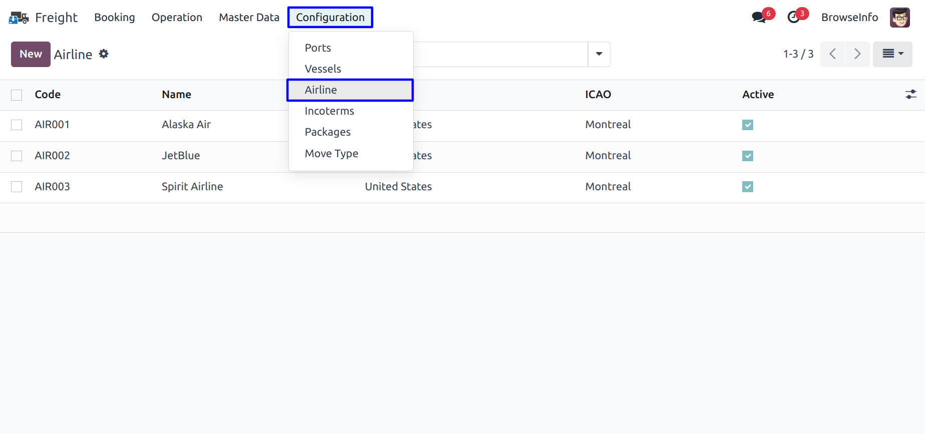 Odoo Freight Management Software for Logistics & Shipping Companies